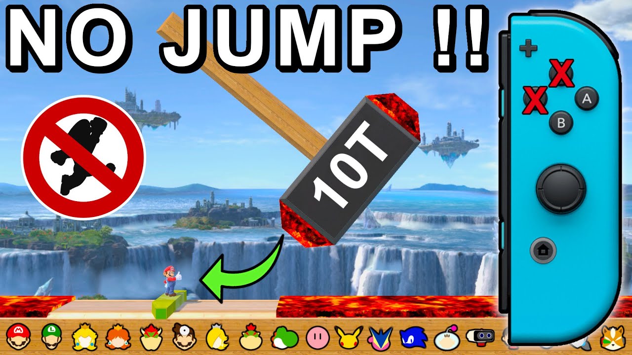 Who Can Dodge The Hammer WITHOUT Jumping ? - Super Smash Bros. Ultimate