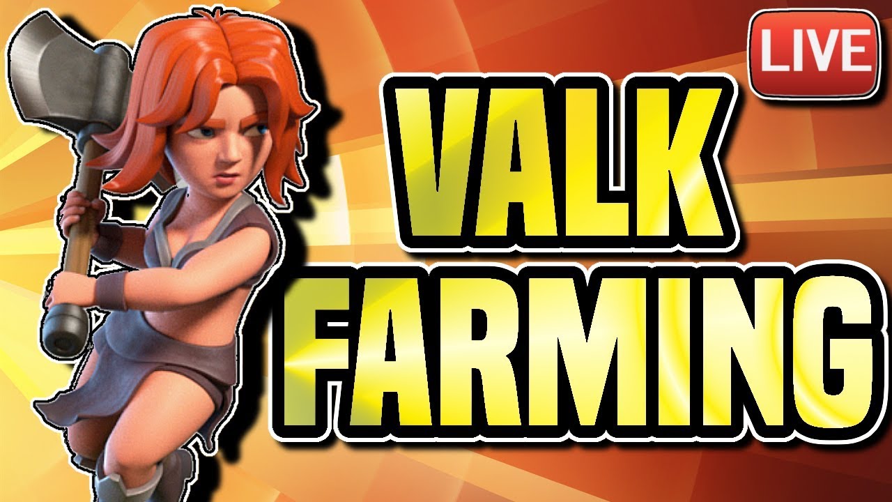 LIVESTREAM | FARMING WITH VALKYRIES | TH10 FARMING STRATS | Clash of Clans