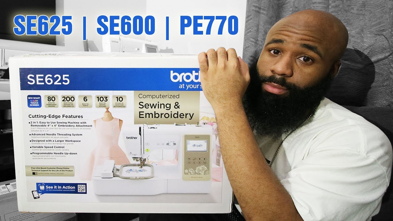 Brother SE625 Embroidery Machine | vs SE600 & PE770