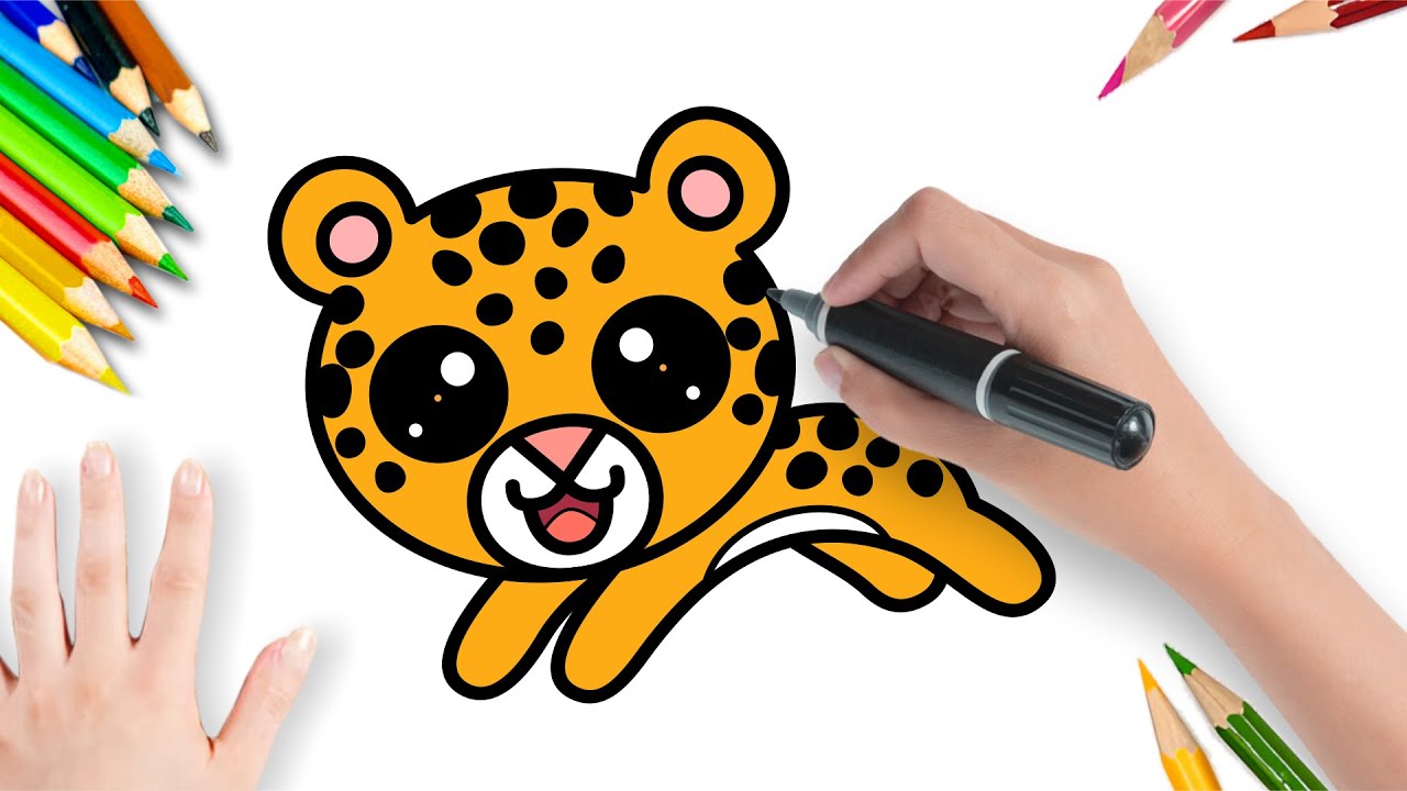Como Desenhar Uma Onça Pintada Fácil Passo a Passo