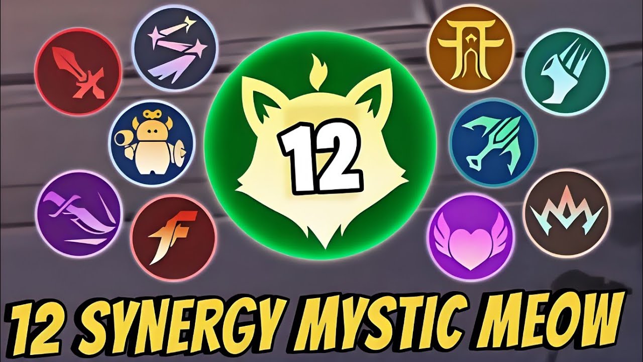 12 SYNERGY ACTIVATED MYSTIC MEOW!! MAGIC CHESS GO GO 