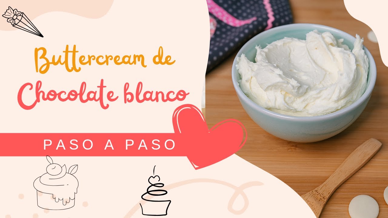 Buttercream de Chocolate Blanco | Suave, Deliciosa y Muy Fácil de Hacer 🍫🧁