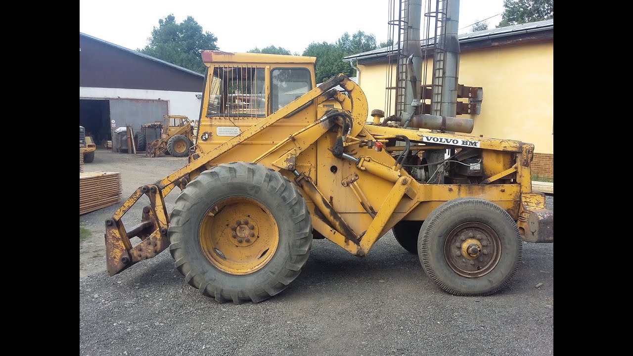 Work with old wheel loader Volvo BM 621