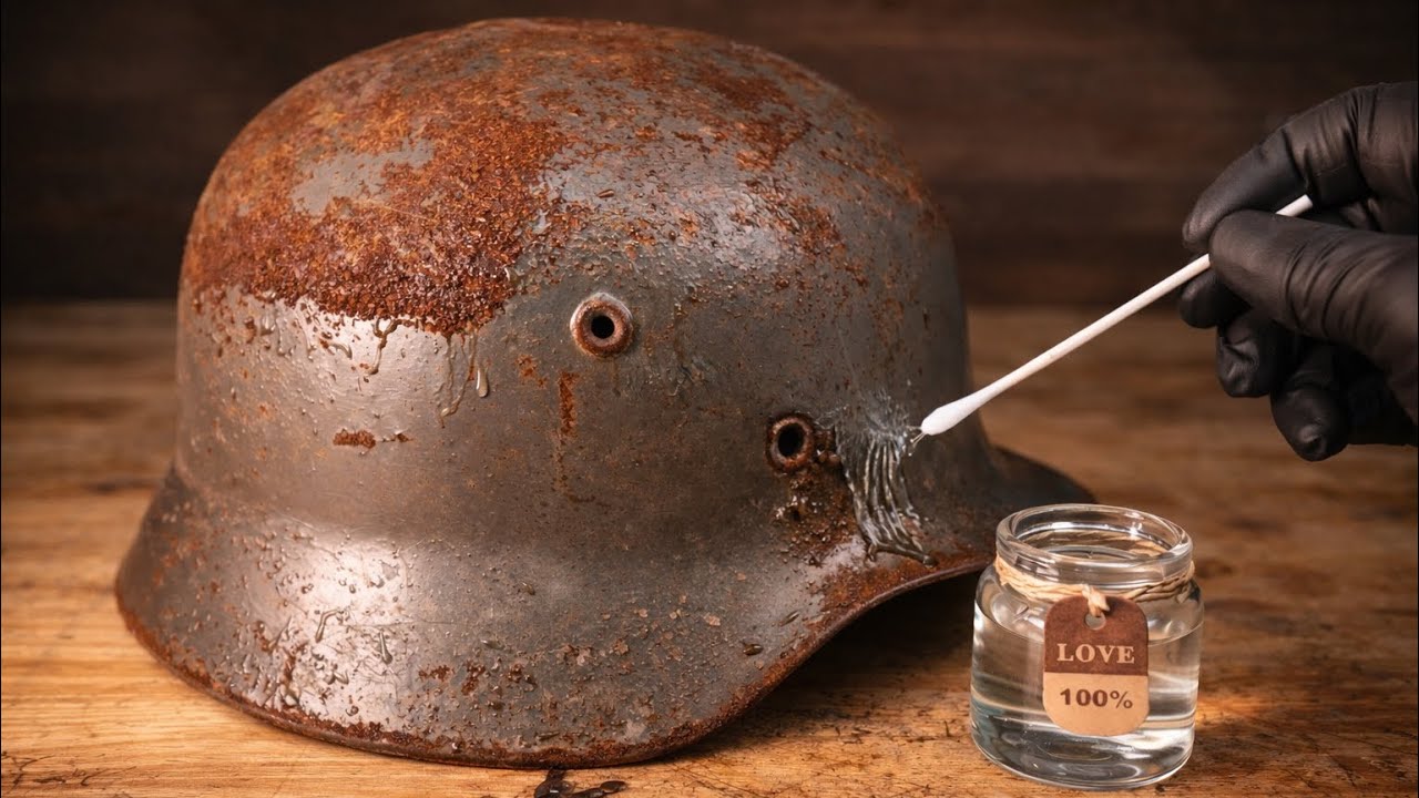 Rusted and Dented Helmet Restoration | Dr Restoration