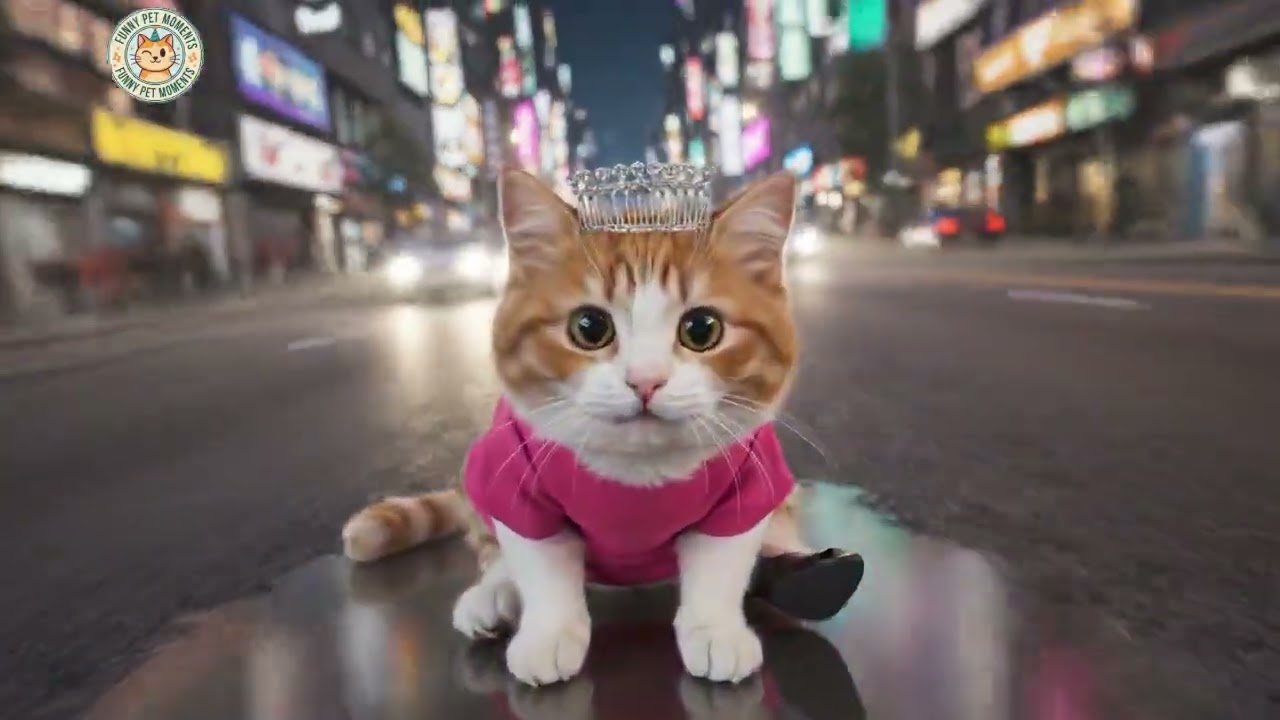 :A Sad Story: The kitten ran away from home. after a fight.
