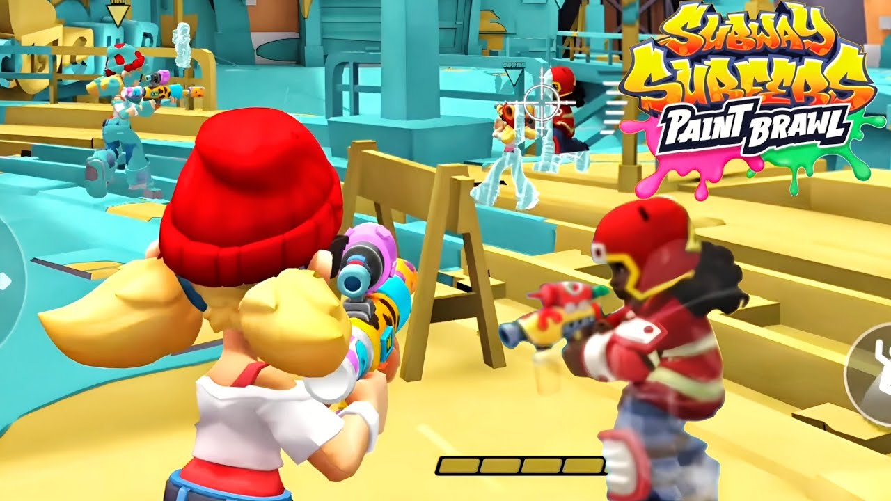Subway Surfers Paint Brawl - Gameplay Walkthrough Part 7 - New Gun, New Mode, New Map