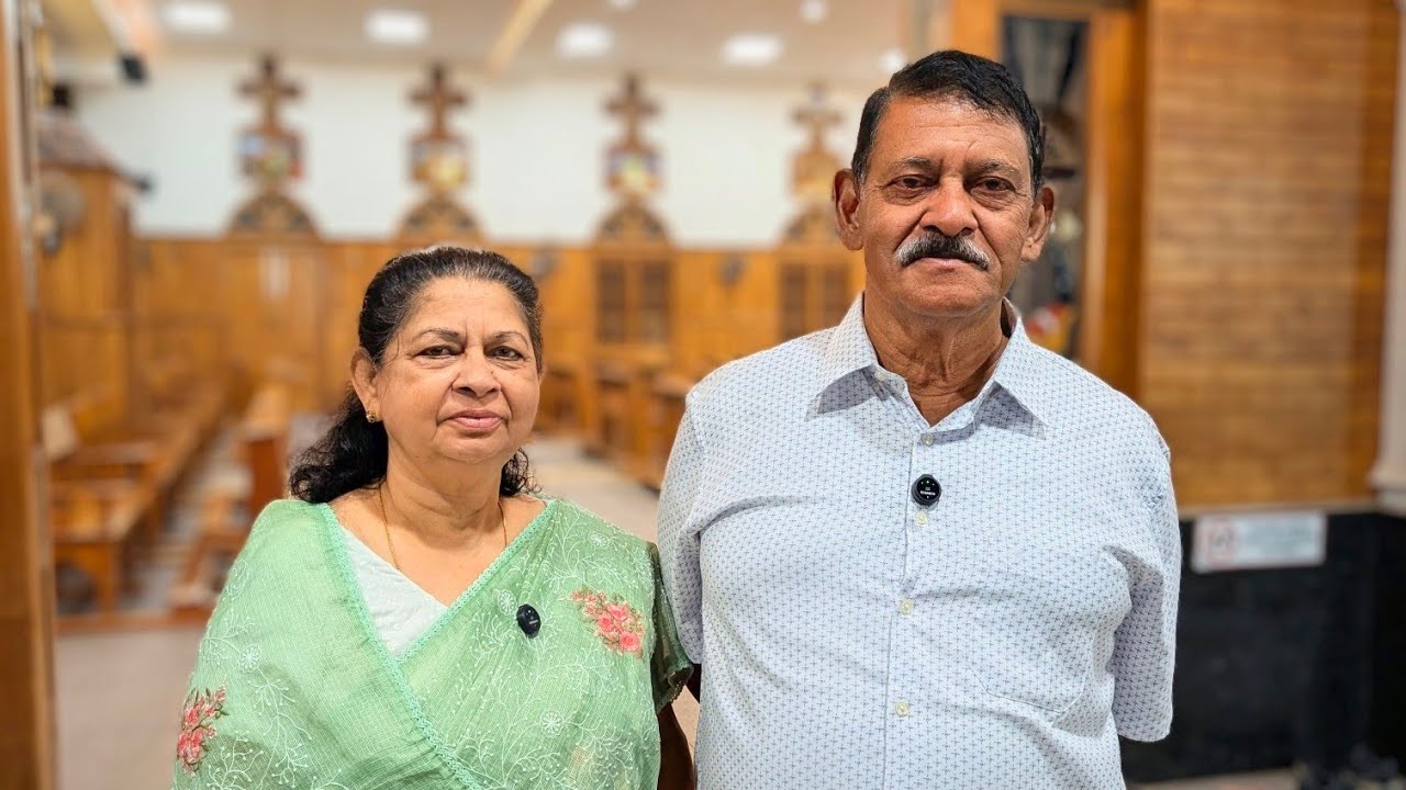 Mr. James A T & Mrs. Thankamma James | St Mary's Church Basavanagar - Kaggadasapura