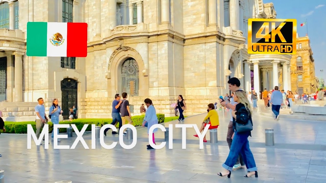 4K Walking in Mexico City, Metrópolis of the Jacarandas.