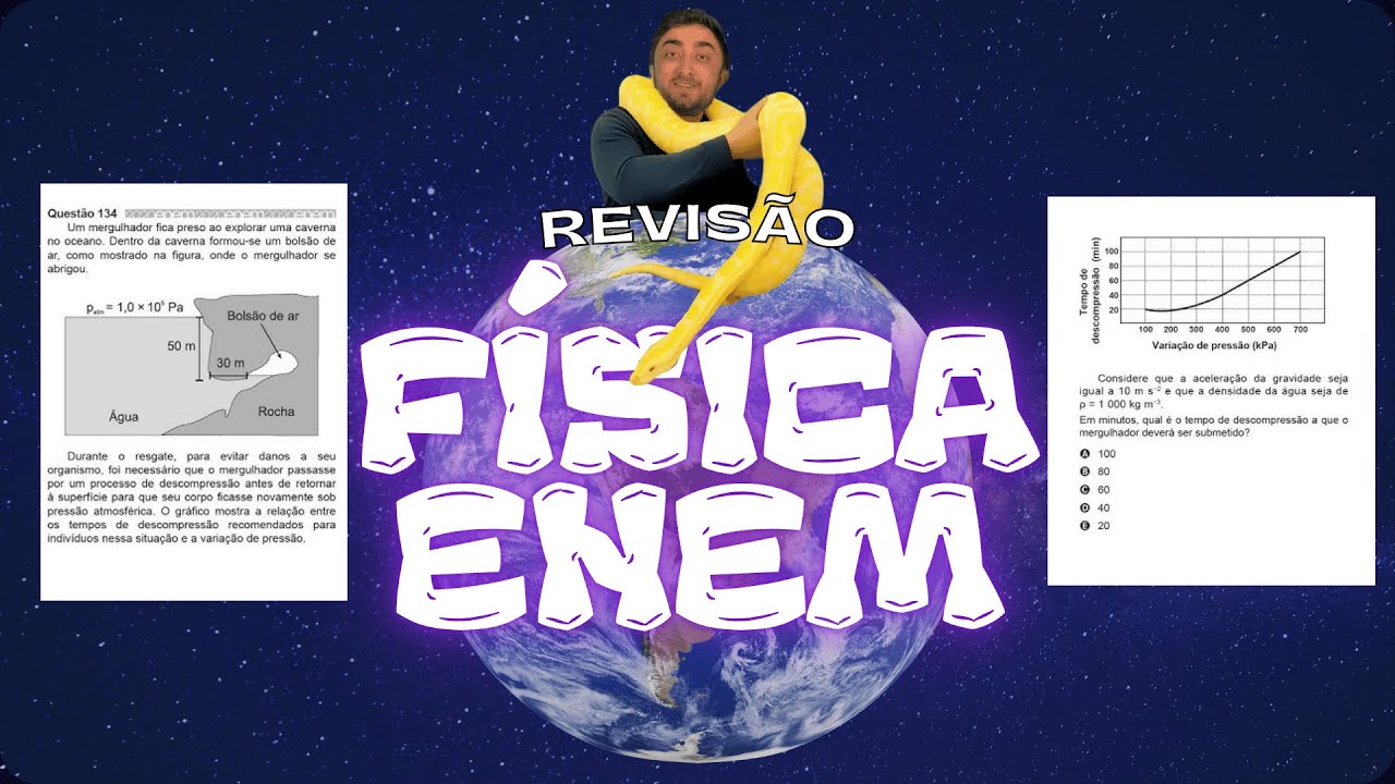 FÍSICA ENEM - HIDROSTÁTICA e PRESSÃO