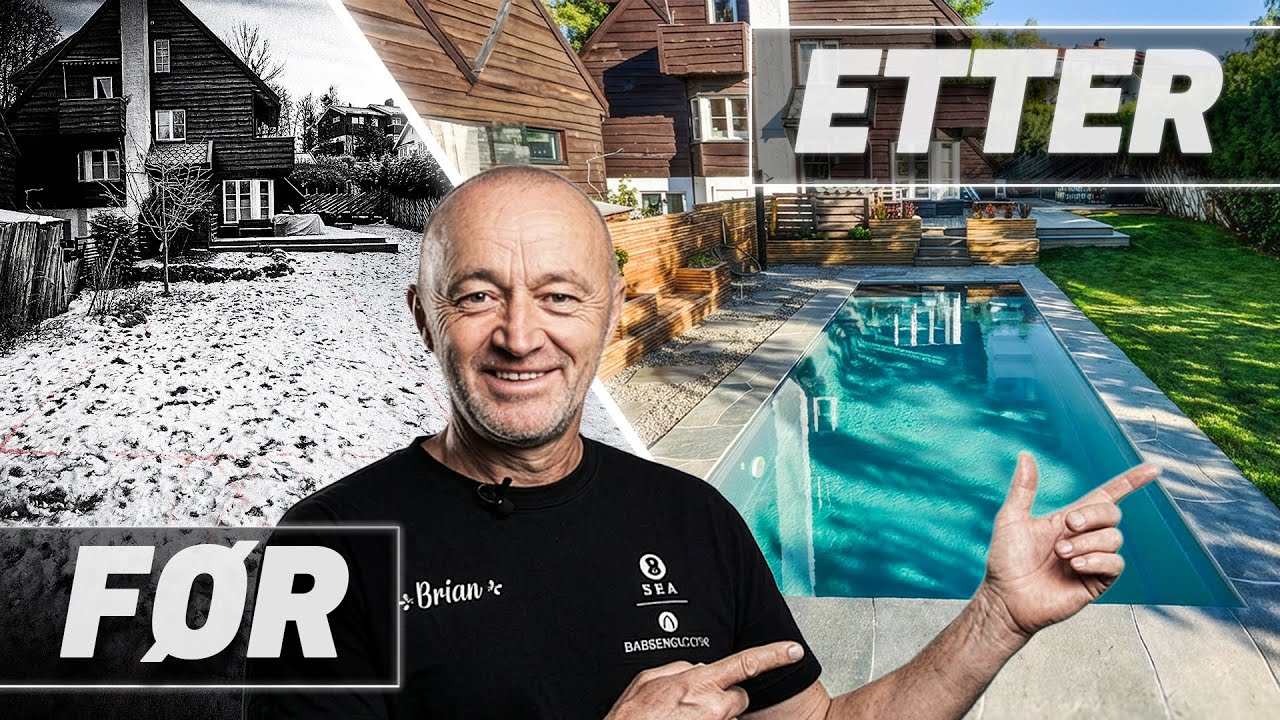 Fra Kjedelig Hage til Bassengdrøm i Oslo (Før & Etter)