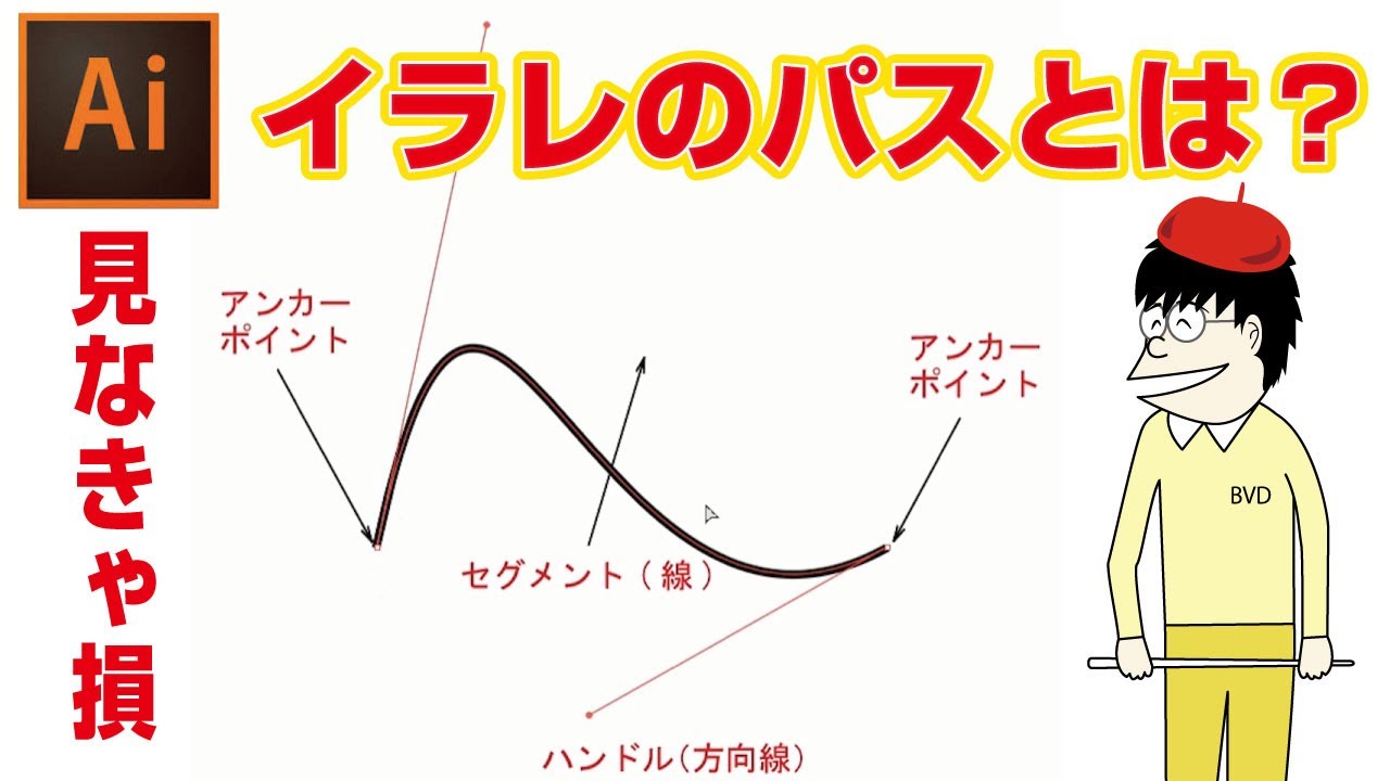 【簡単すぎる】Illustratorのパスとは？アンカー、セグメント、ハンドルを徹底解剖！！これで今日からイラレ初心者も専門家だぜ！