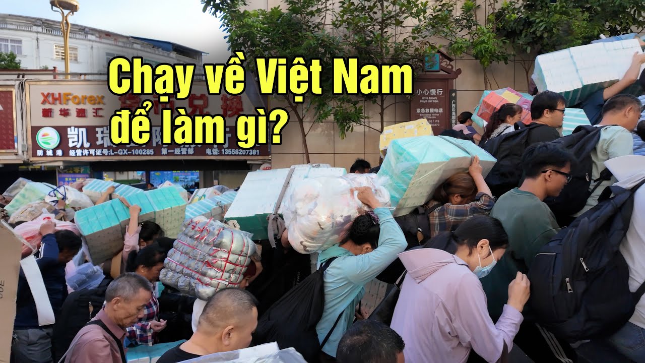 Tiểu thương Trung Quốc chen lấn đổ xô sang Việt Nam từ sớm để làm gì?