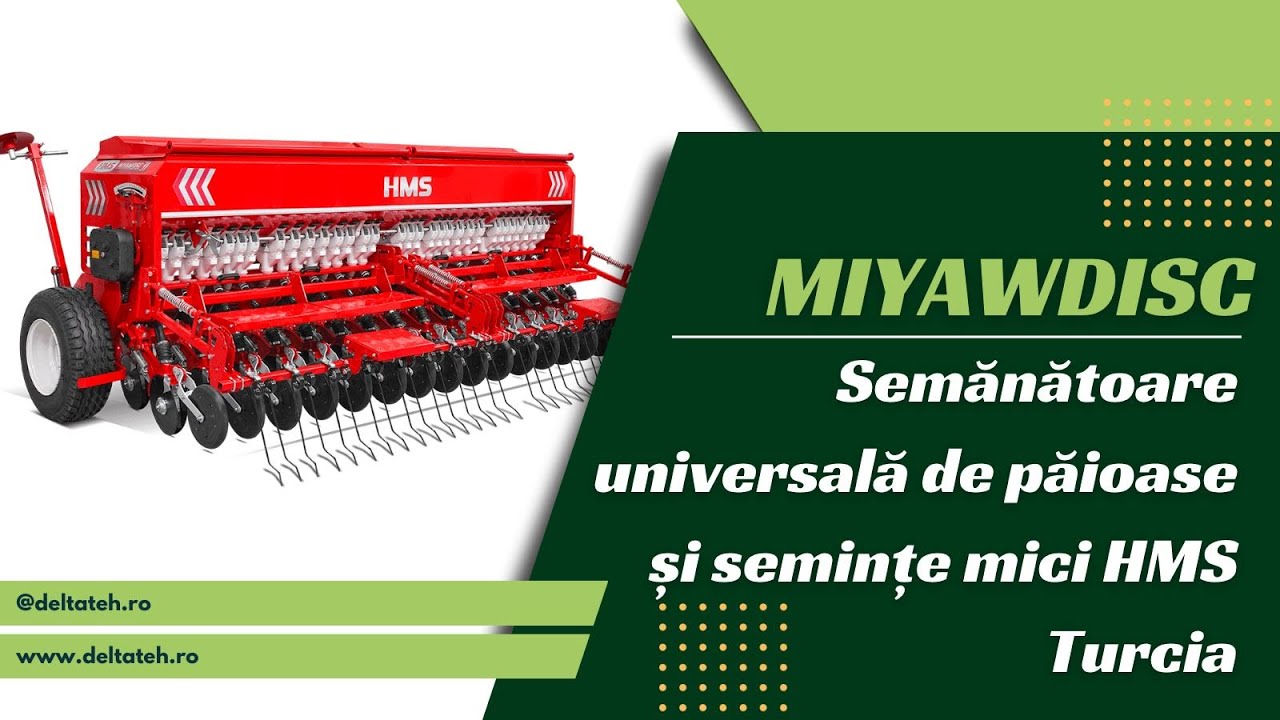 Semănătoare universală de păioase și semințe mici HMS Turcia