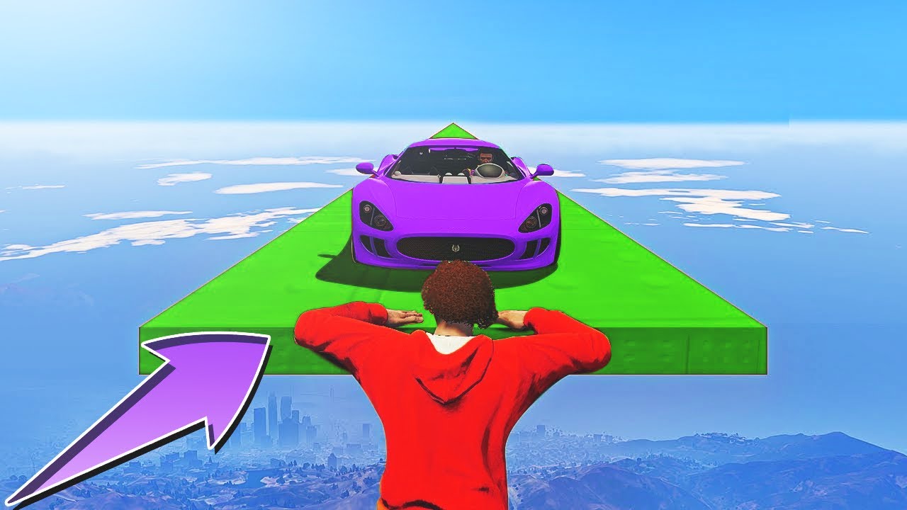 🟢 INSANELY DIFFICULT GTA 5 CAR PARKOUR RACE EVER