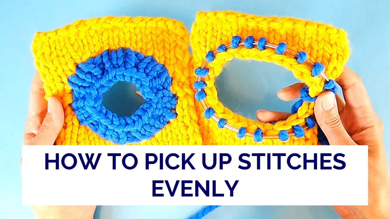 How to Evenly Pick Up Stitches from Necklines, Armholes and Other Edges