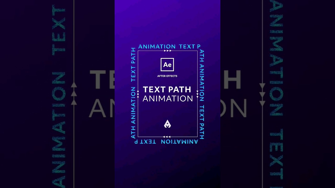 Text along a path in After Effects   #aftereffectstutorial #textanimation