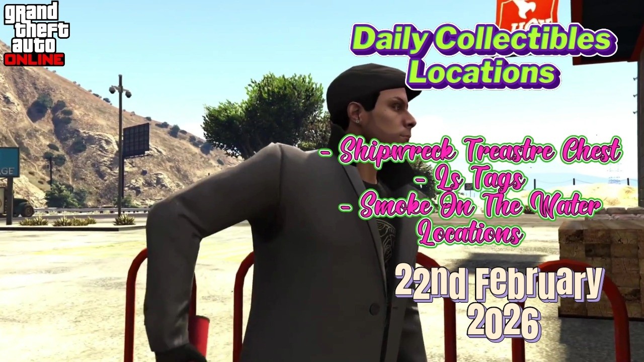 Daily Collectibles Locations Shipwreck Treasure Chest, LS Tags and Smoke On The Water Today GTA