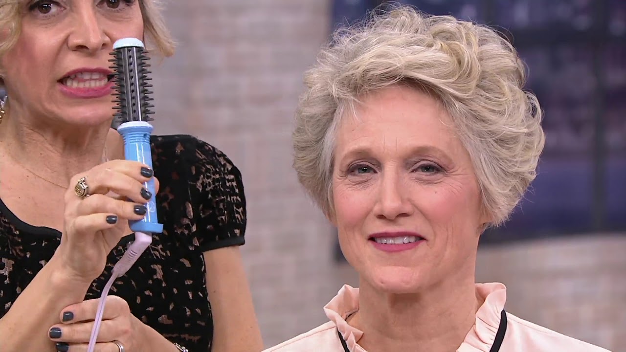 Calista Perfecter Pro Grip Heated Round Brush w/ GoGo Mini Tool on QVC