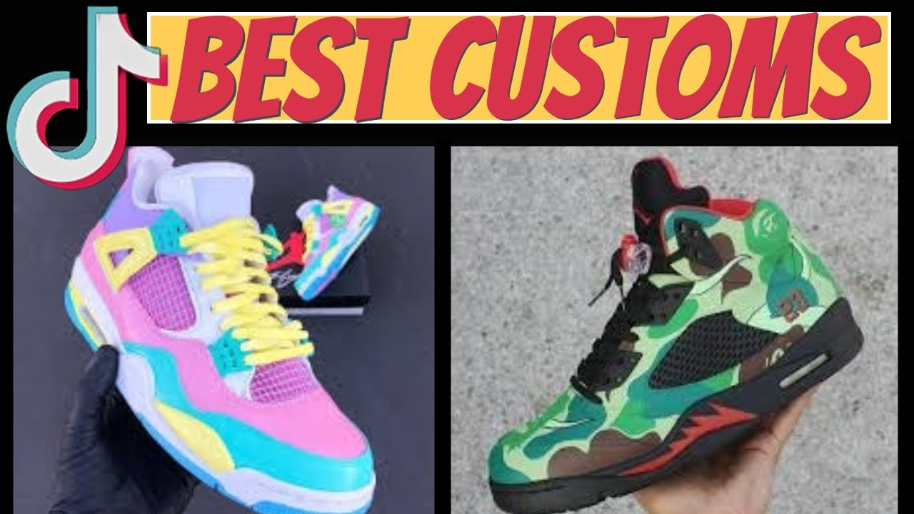 Best Tik Tok Custom Jordans 2021 | Compilation | Painting on  Shoes