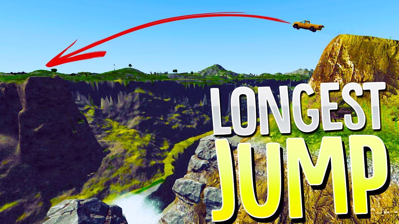 Will I Survive The 1000 ft Canyon Jump? - Crash Hard 2.0 Map Update - BeamNG Drive