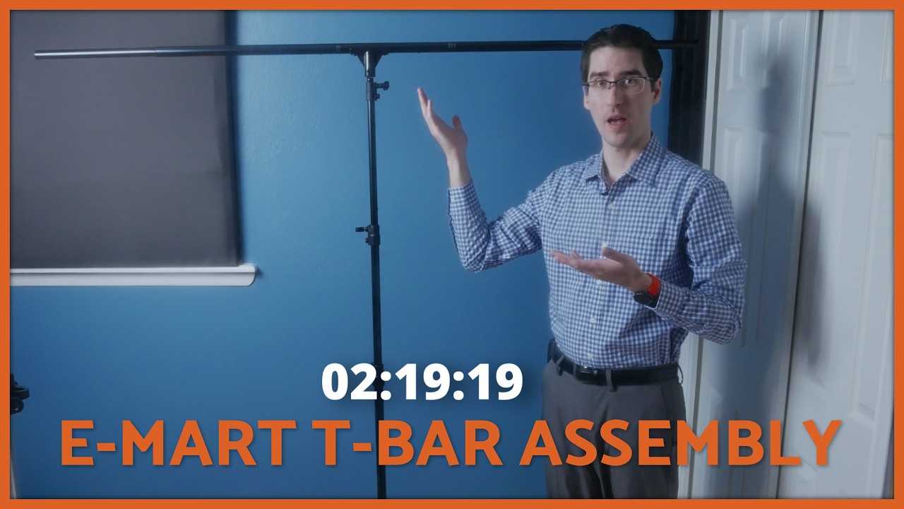 How To Assemble The EMart 8.5x5 T-Bar Backdrop Stand