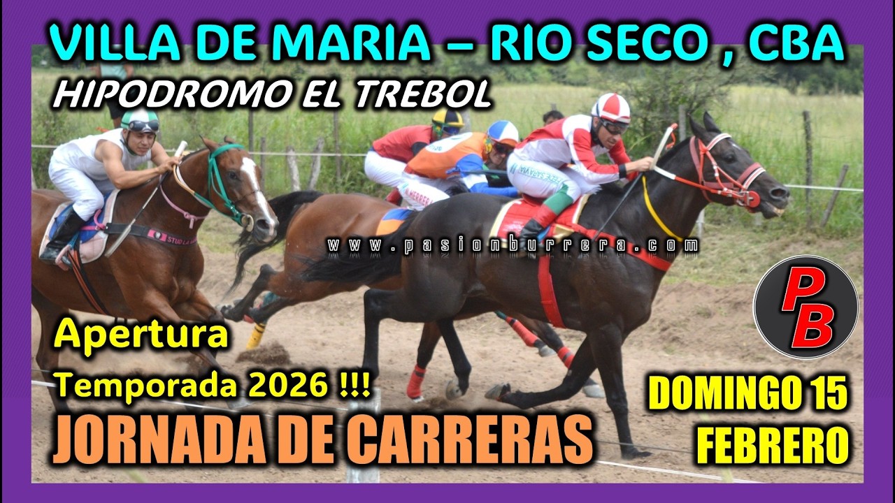 HIPODROMO EL TREBOL - VILLA DEL MARIA RIO SECO, CORDOBA (15-02-2026)
