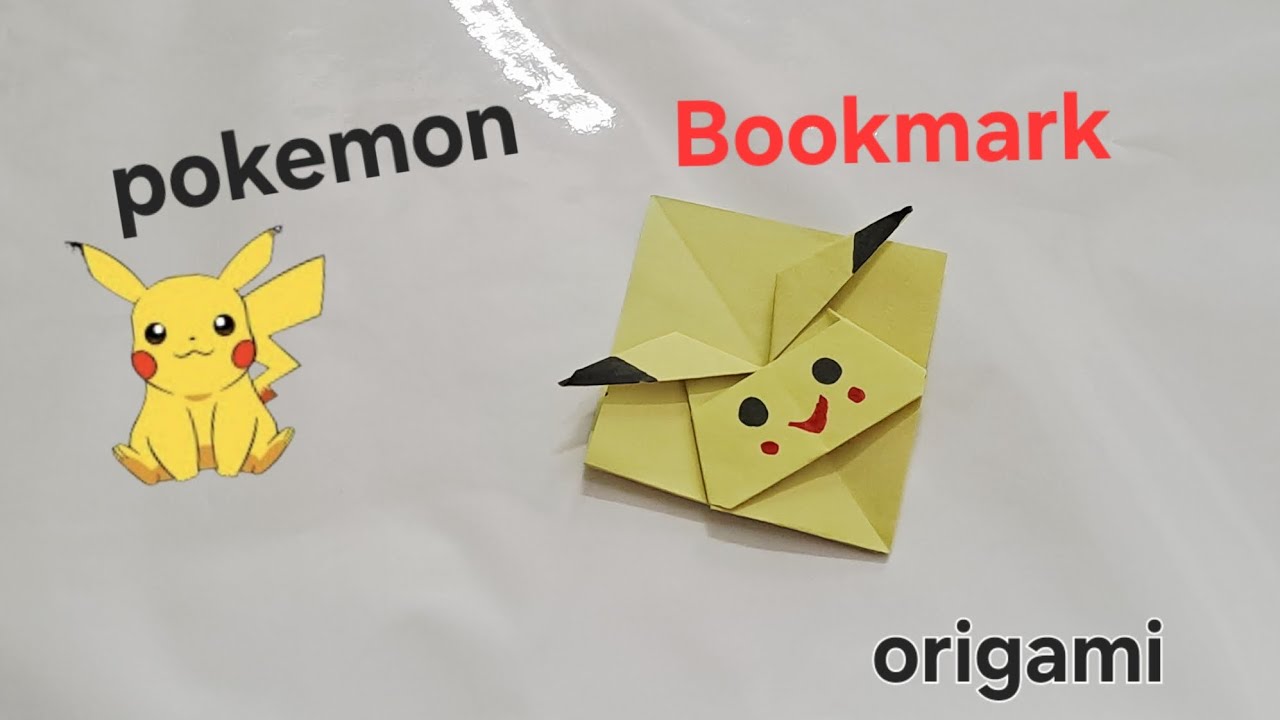 Pokemon Pikachu papercraft Bookmark |craft ideas for kids |