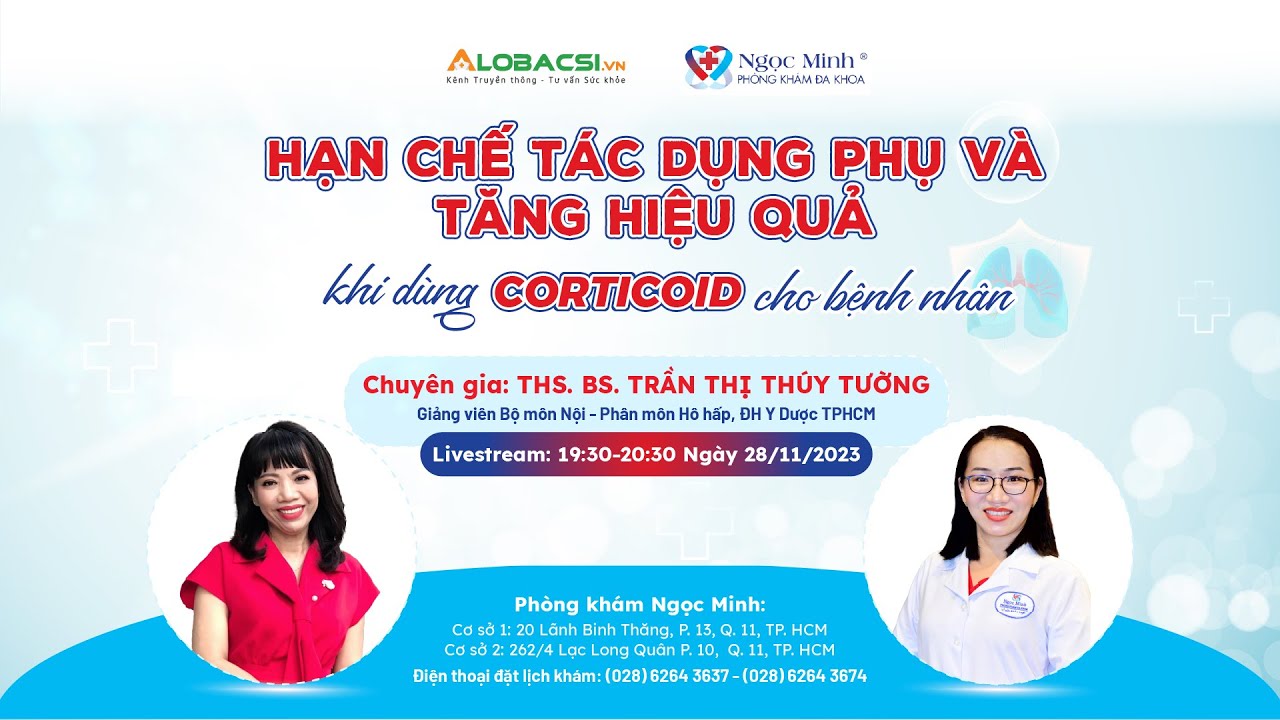 Hạn Chế Tác Dụng Phụ Và Tăng Hiệu Quả Khi Dùng Corticoid Cho Bệnh Nhân
