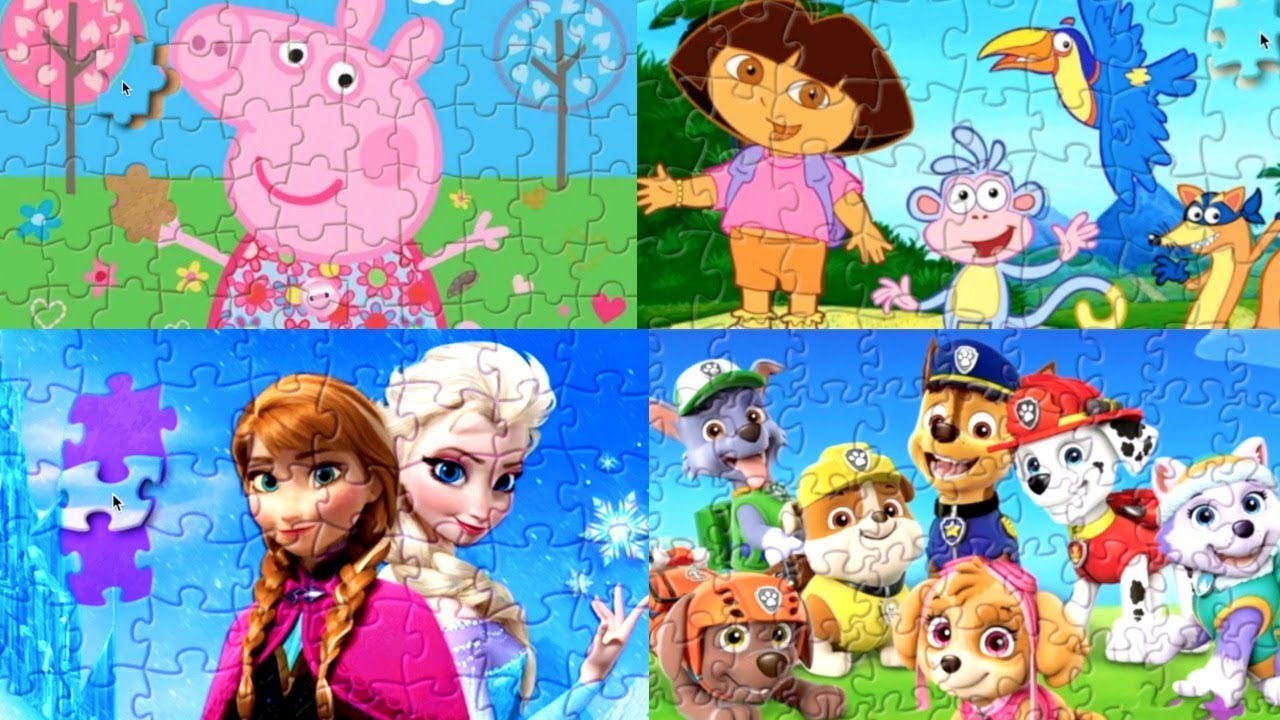 Desenholandia Brincando de Montar Quebra-Cabe&ccedil;as Desenhos Animados para Crian&ccedil;as | Musica Infantil