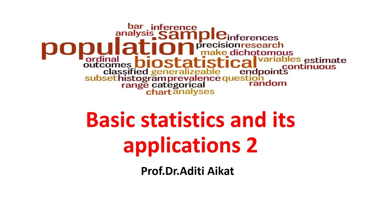 Basic statistics and its applications part 2 #MBBSfinalprofpart1 #Commuitymedicine #psm #statistics