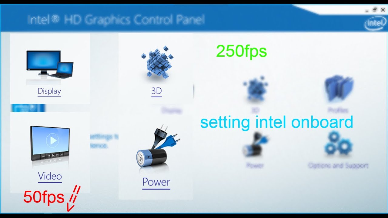 Best setting for intel hd graphics onboard | Setting tối ưu nhất cho card intel hd graphics onboard