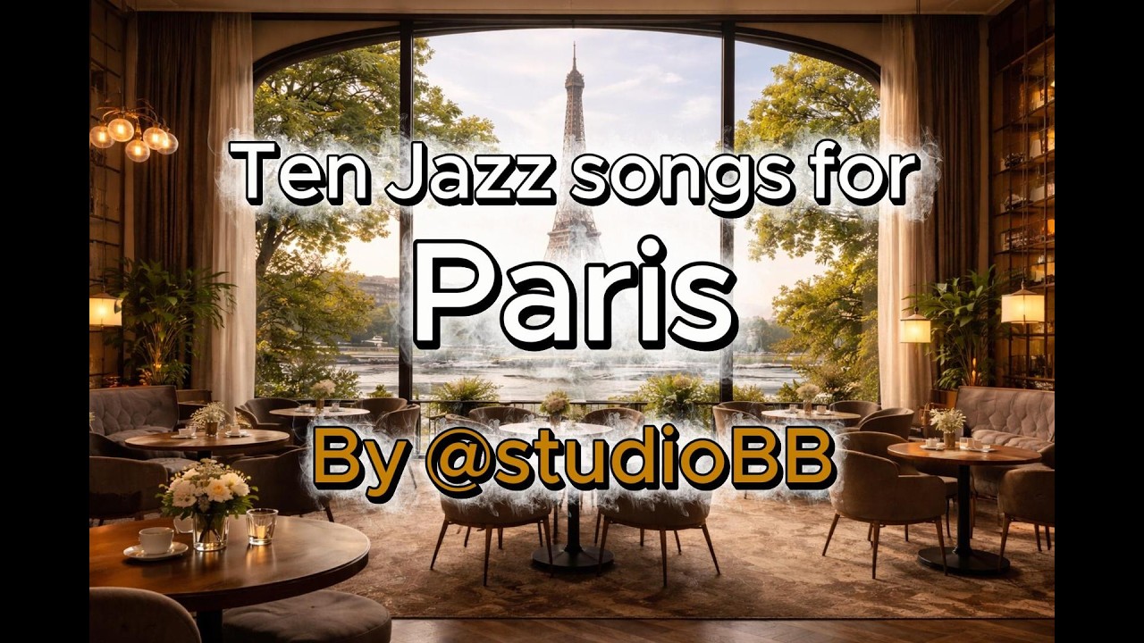 🎵Playlist : from PARIS!! 에펠탑이 보이는 ☕️CAFE 에 앉아 있는 기분이 드는 🌟 10 Modern 🎷 JAZZ Songs❤️!!