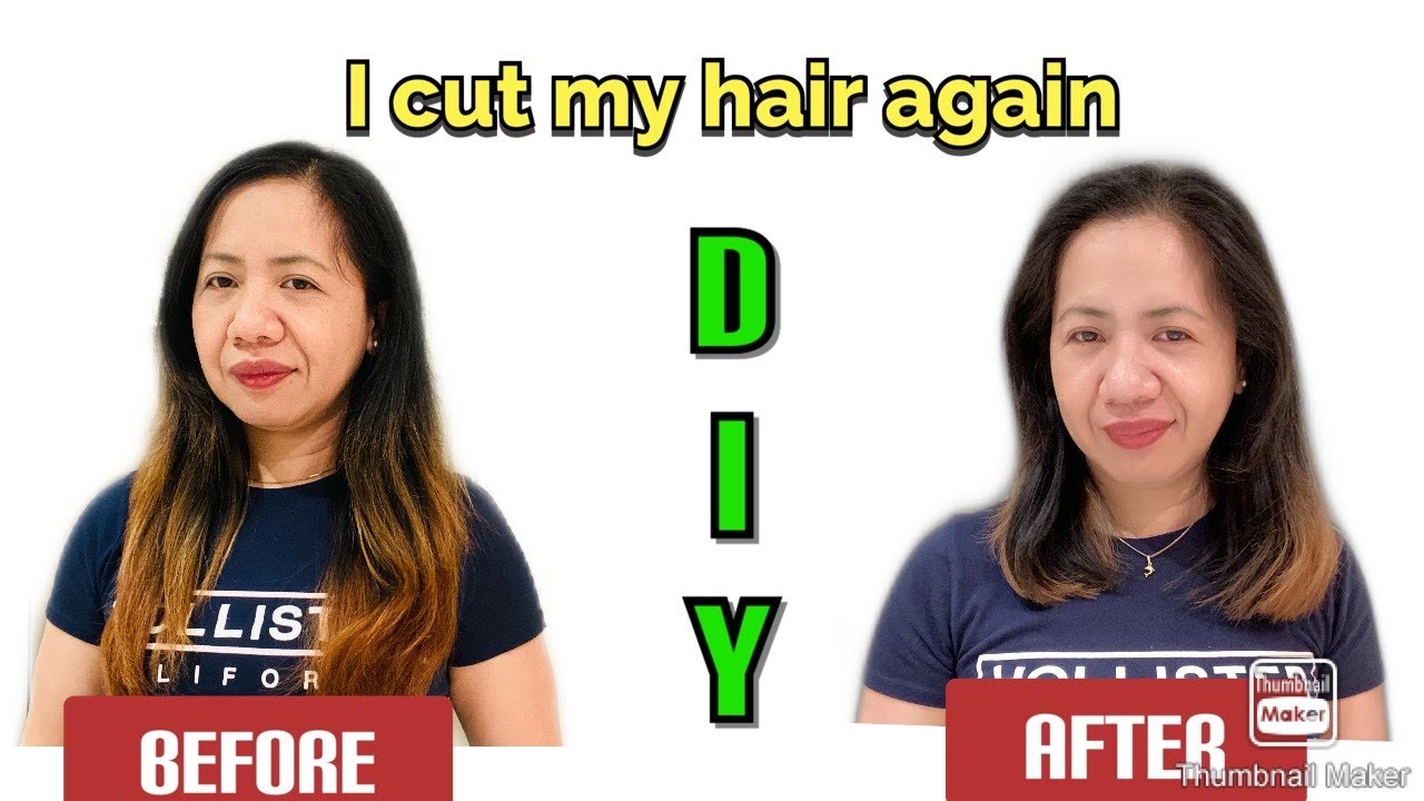 I cut my Hair Again//DIY haircut