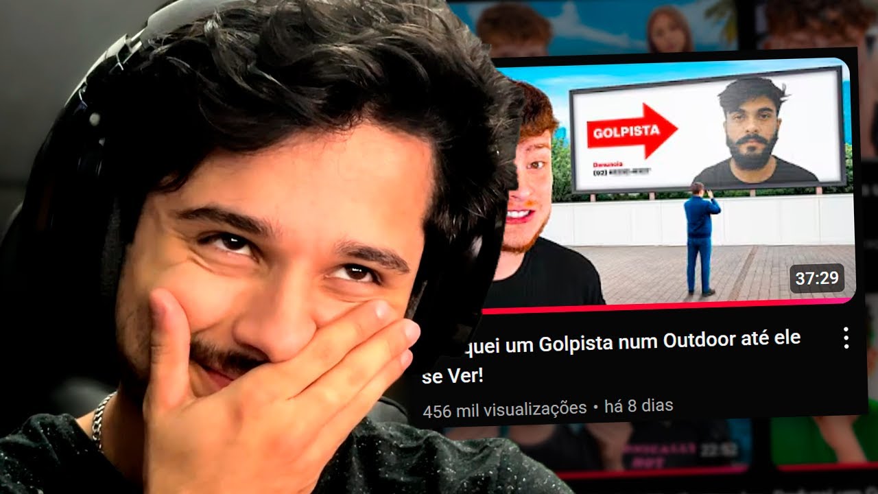 o golpista sendo exposto e depois pedindo desculpa kk