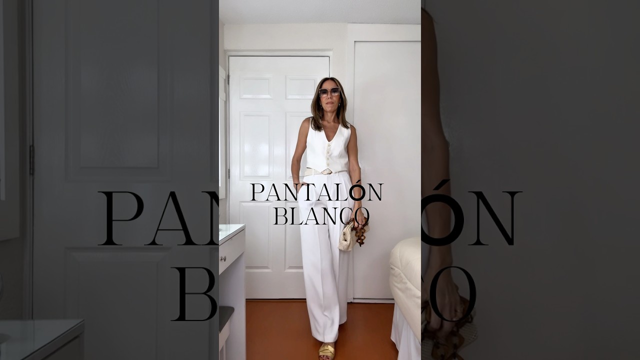 LOOKS CON PANTAL&Oacute;N BLANCO #moda #tendencias #style #pantalones #elegancia #styleinspo #outfitsideas