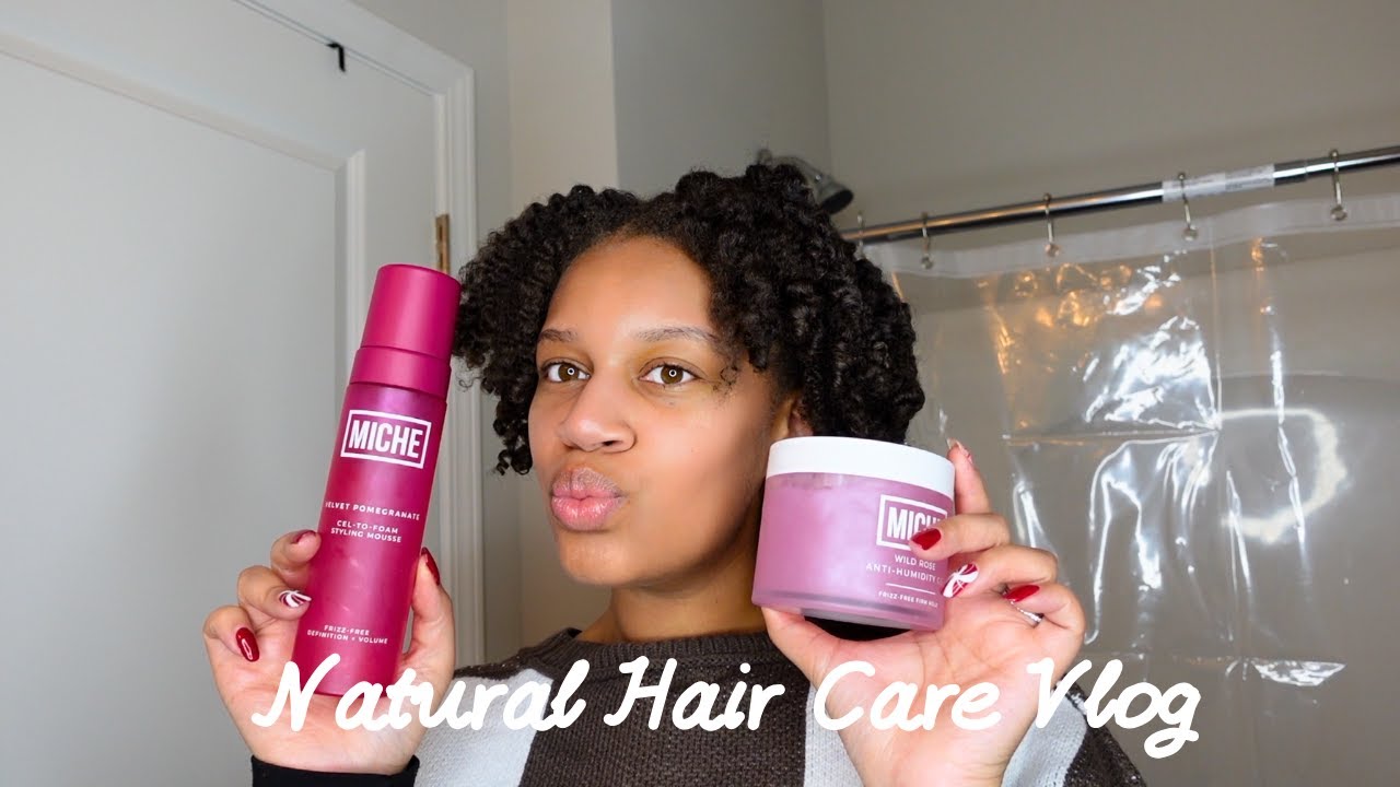 I Tried Miche Beauty on My 4C Hair | Gel-to-Foam Mousse vs Anti-Humidity Gels