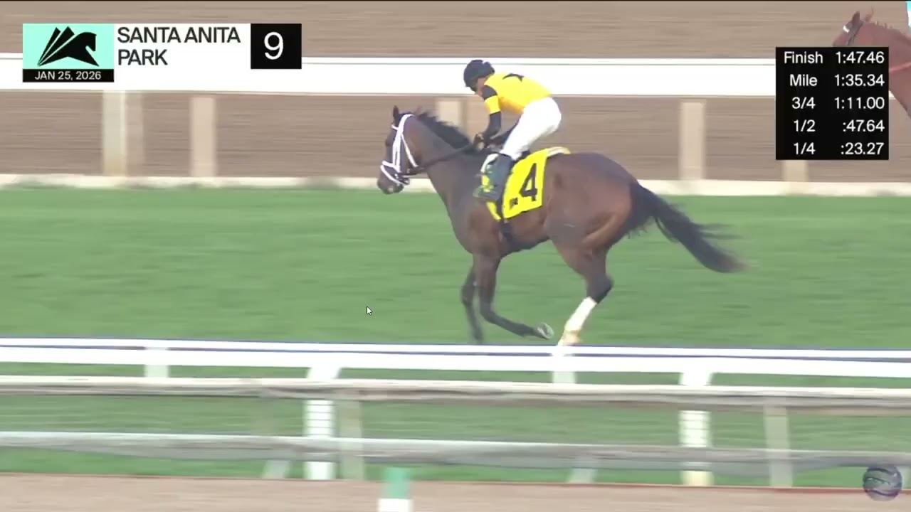 Army Man Wins at Santa Anita on 1/25/26