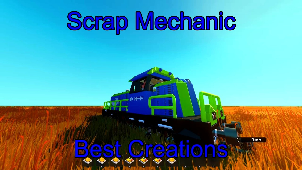 Scrap Mechanic Best Creations | Tow Truck, Diesel Locomotive & Vehicle Showcase