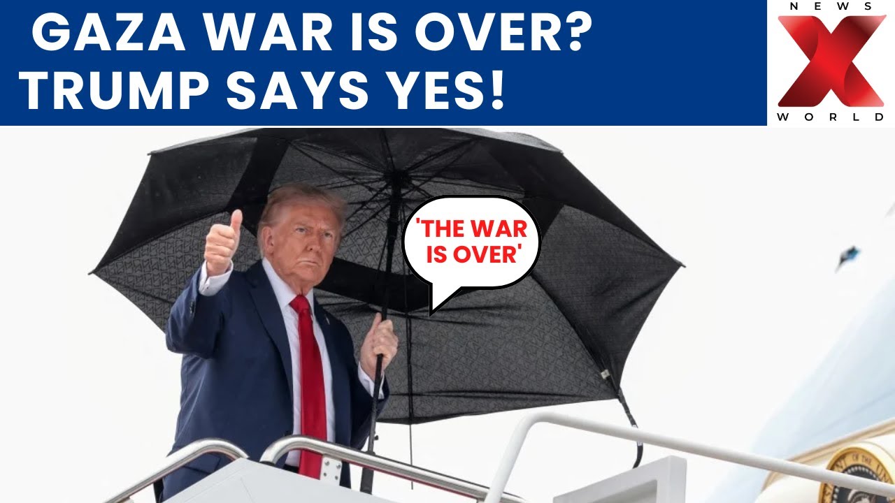 US President Trump says Gaza War has ended, middle east crisis expected to normalize | NewsX World