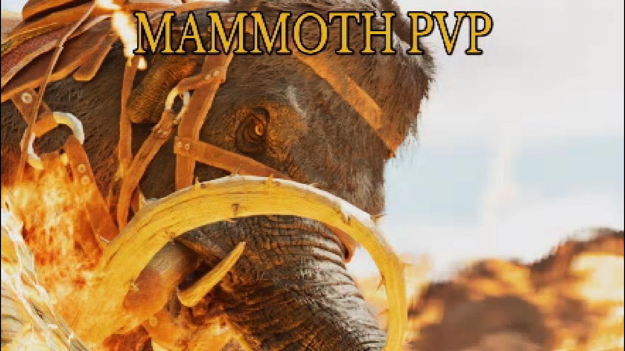 Fighting Outnumbered Against Pyromanes With A Mammoth - Ark Survival Ascended PVP