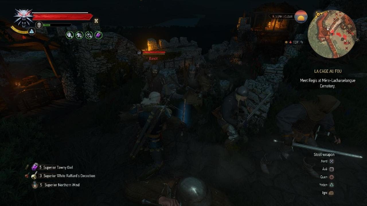 Geralt's really Aard Push