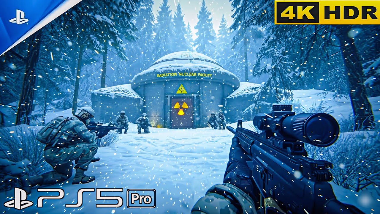 (PS5) US ARMY RAID IN RUSSIA | nuclear Facility | COD4 MW Realistic Gameplay [4K HDR]