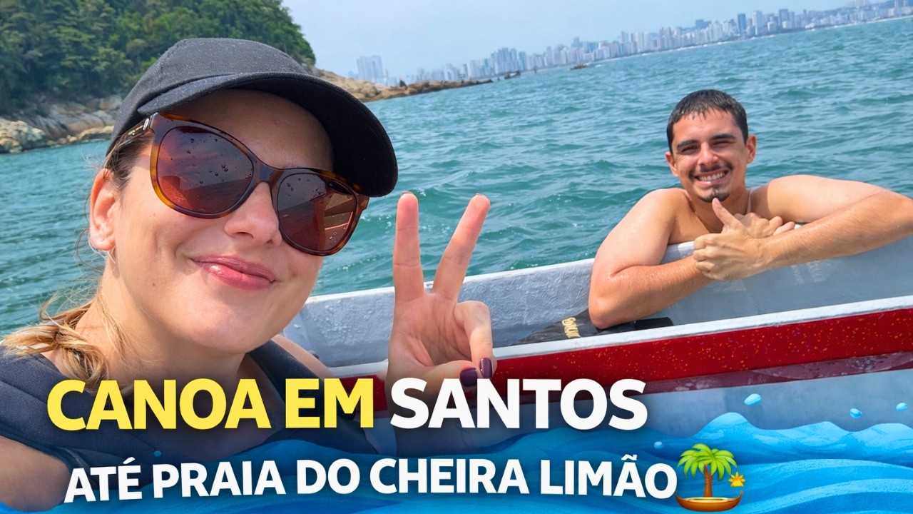 Um passeio diferente em Santos: de canoa até a Praia do Cheira Limão