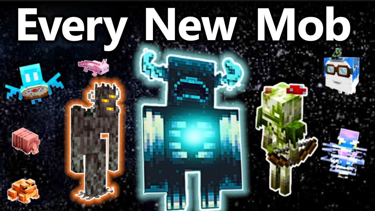 EVERY New Minecraft Mobs Explained (1.17 - 26.3) | Warden, Ghast, Creaking and many more!