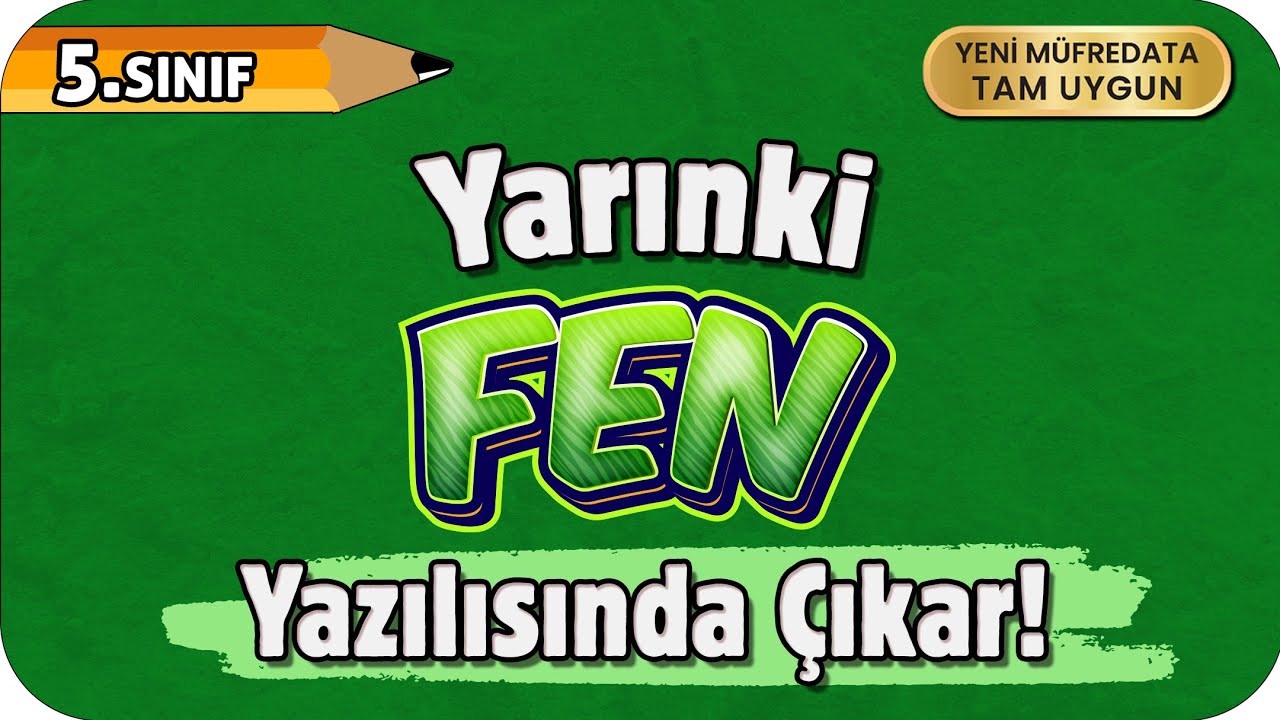 YARINKİ FEN YAZILISINDA &Ccedil;IKAR❗ ✍🏻5. SINIF #2026
