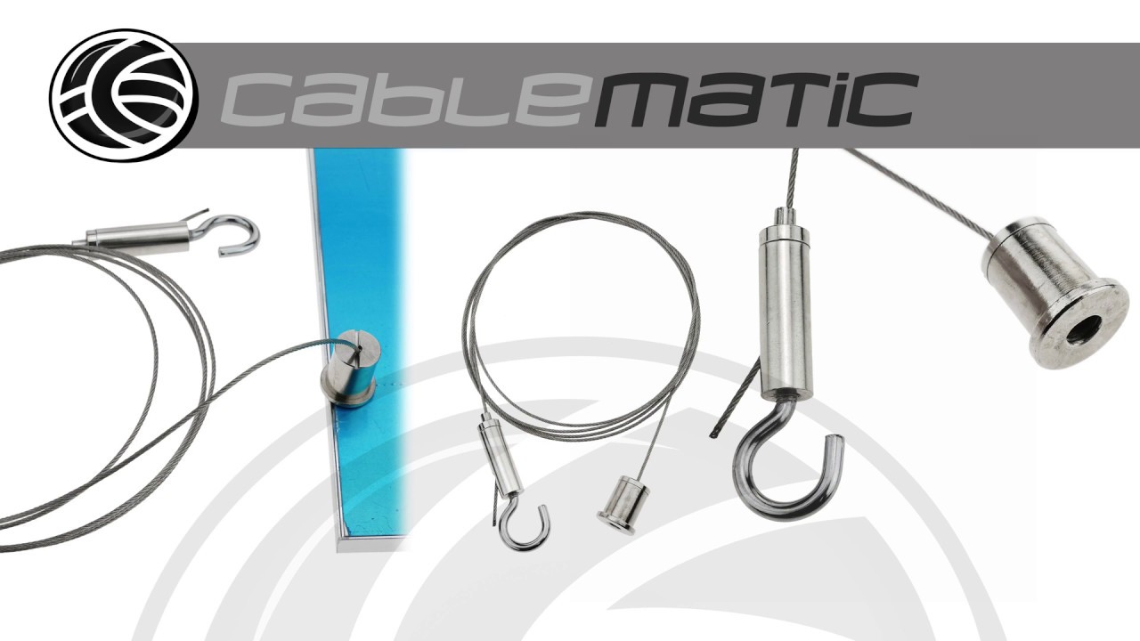 Kit montaje panel LED colgante-4 distribuido por CABLEMATIC ®