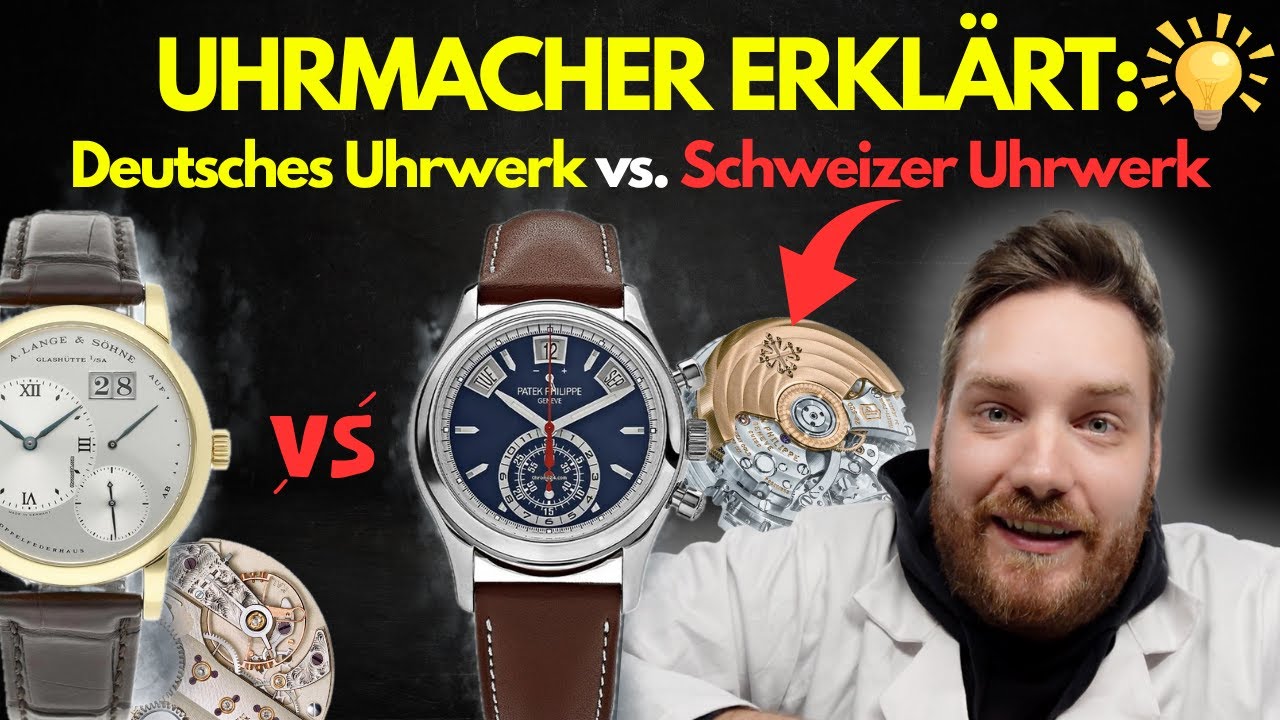 VERGLEICH der UHRWERKE!!! Deutsche vs Schweizer Uhrmacherkunst! Patek Philippe, A.Lange & Söhne etc.