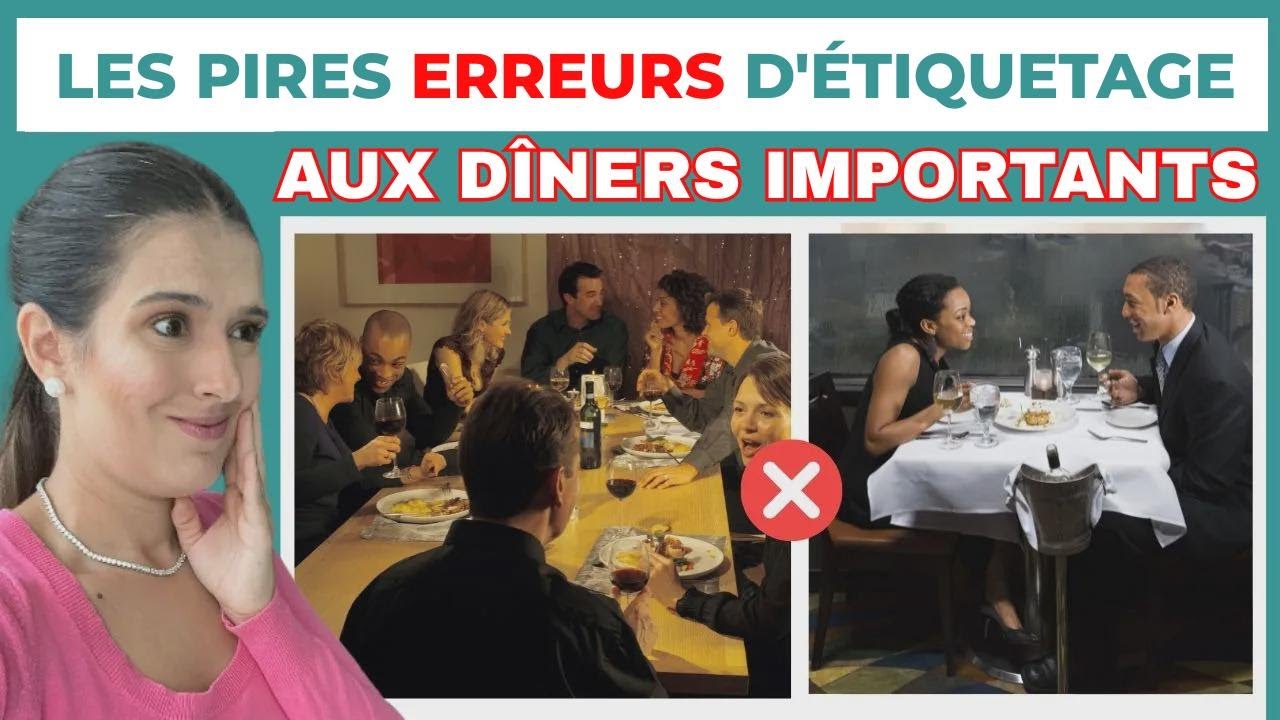 Faux pas à éviter lors de dîners importants