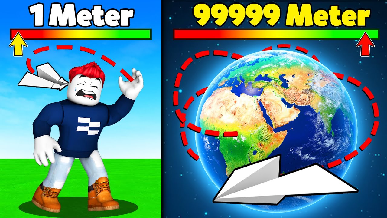 Ich Fliege Mit PAPIERFLIEGER 39.568.364 METER in Roblox Simulator