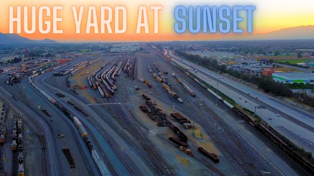 Flying over UP's HUGE West Colton Yard! Describing the Operations